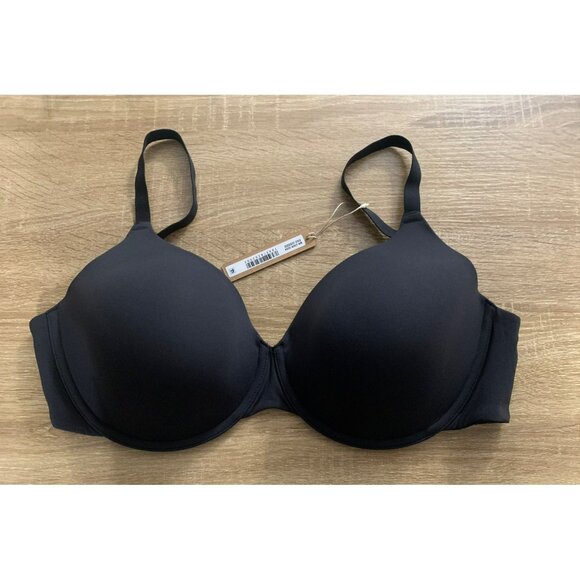 Skims T-Shirt Underwire Bra 32DDDD Onyx BR-UWR-2294 NWT - Picture 1 of 4